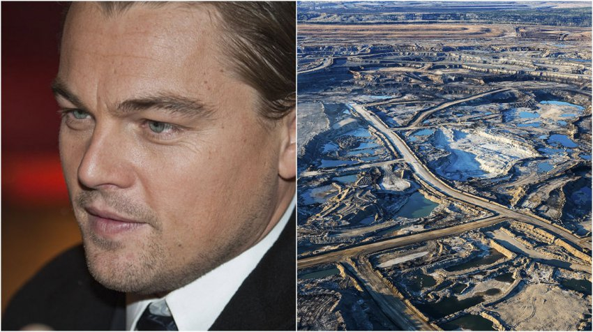 DiCaprio in the oil sands