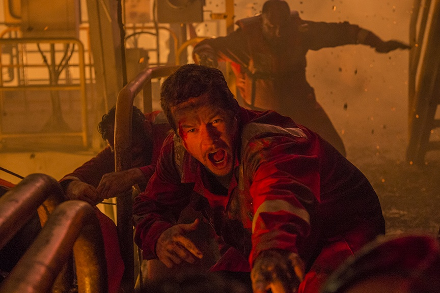 A still shot from the forthcoming film on Deepwater Horizon. Photo from Lions Gate Entertainment
