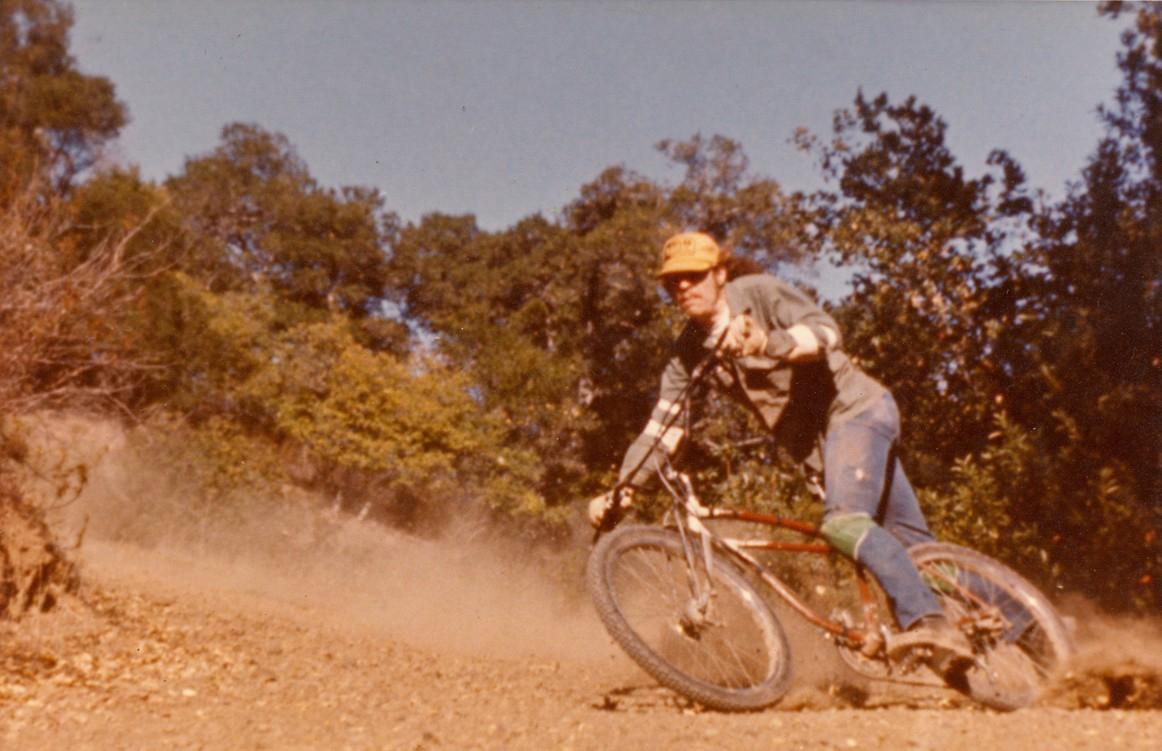 Mountain bike pioneer Charlie Kelly on Mount Tam in the '70s. Photo from Charlie Kelly