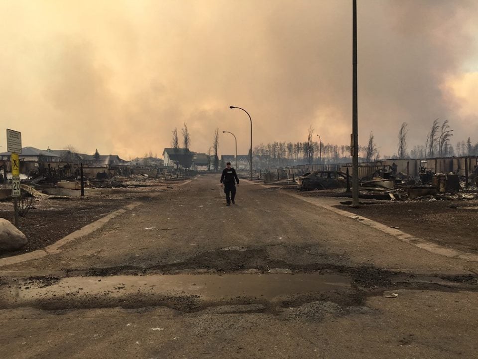 RCMP, Fort McMurray, wildfire, deserted, oilsands, oil sands