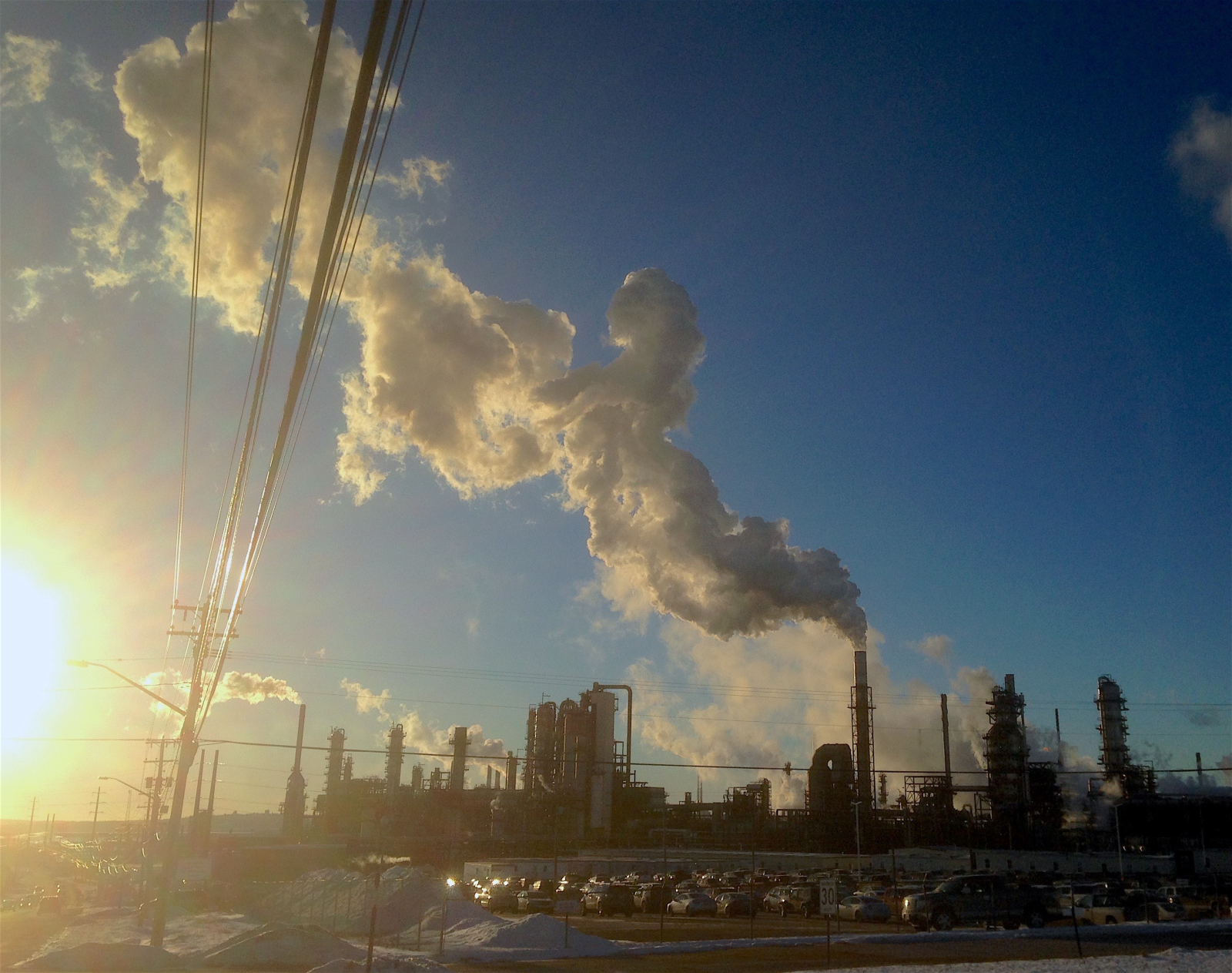 Irving Oil, refinery, plume, pollution, Irvings