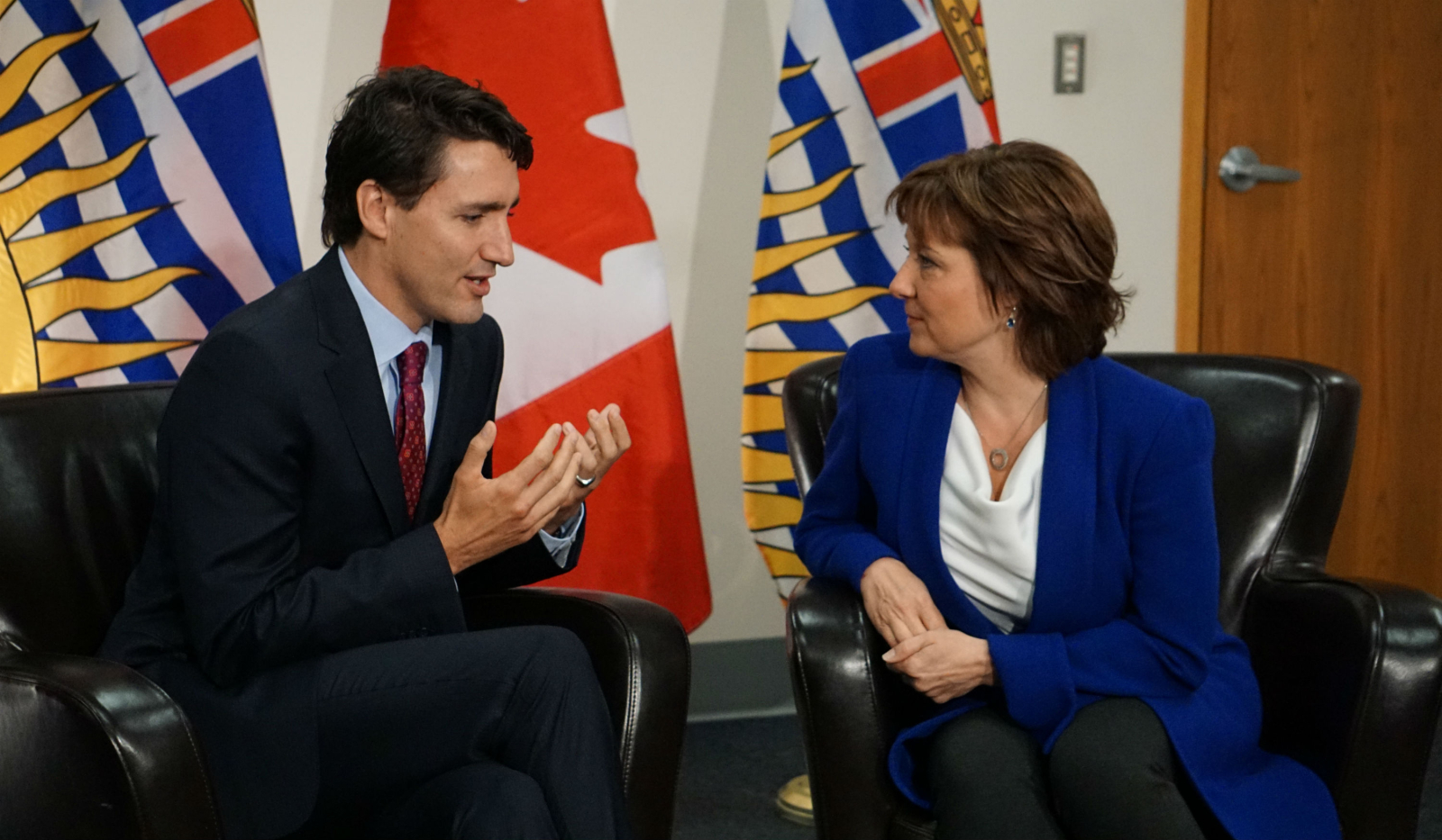 Justin Trudeau, Christy Clark, Vancouver, public transit, pipelines, LNG
