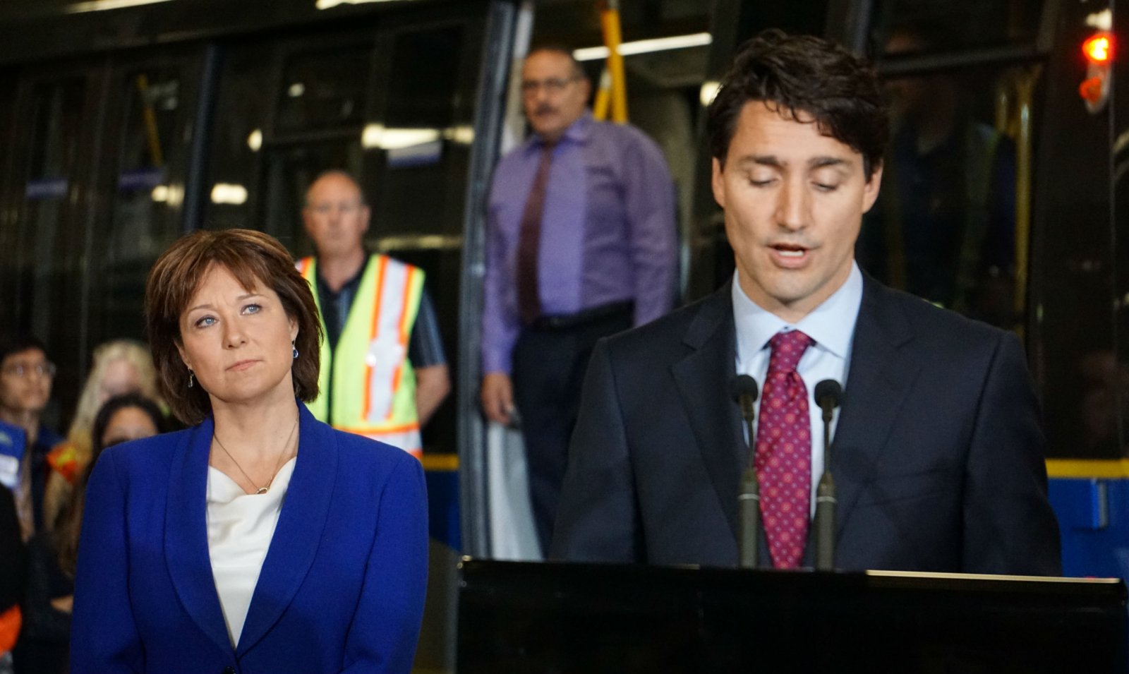 Christy Clark, Justin Trudeau, Kinder Morgan, Trans Mountain expansion, Burnaby