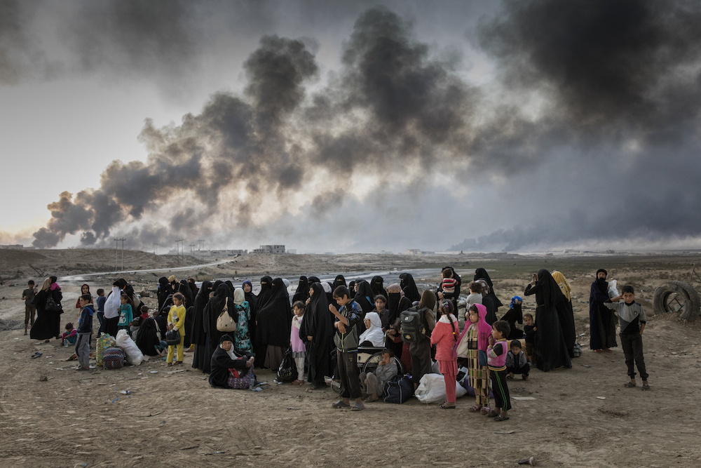 Iraqi internally displaced people (IDPs) in the village of Shora.