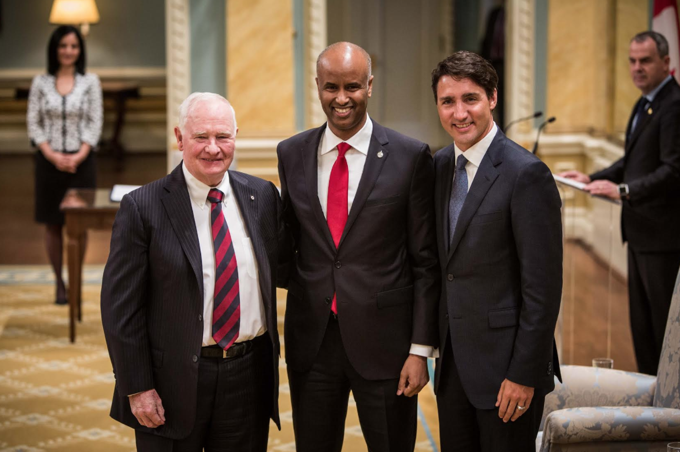 Ahmed Hussen, Immigration Refugees and Citizenship, Rideau Hall, minister