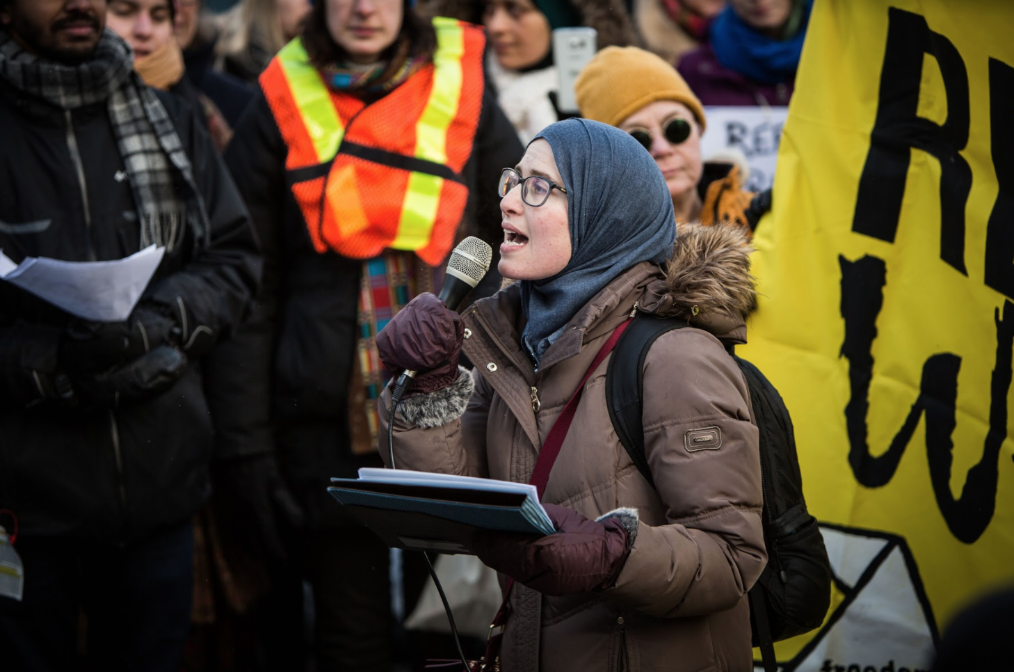 Amira Elghawaby, National Council of Canadian Muslims, Ottawa, human chain