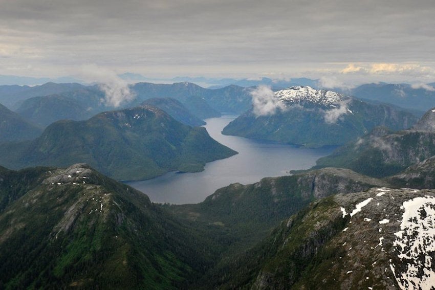 Great Bear Rainforest aerial. Photo by Andrew S. Wright.