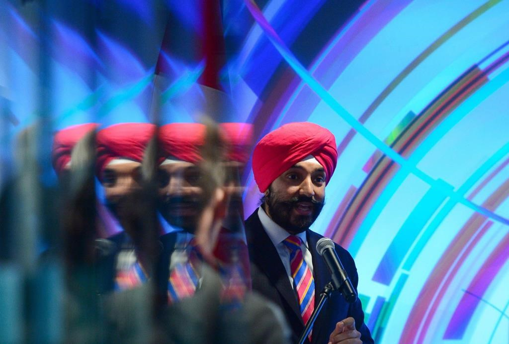 Innovation Science and Economic Development Minister, Navdeep Singh Bains,