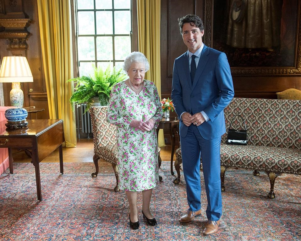 Prime Minister Justin Trudeau, Queen Elizabeth, Holyrood Palace, official residence, Edinburgh