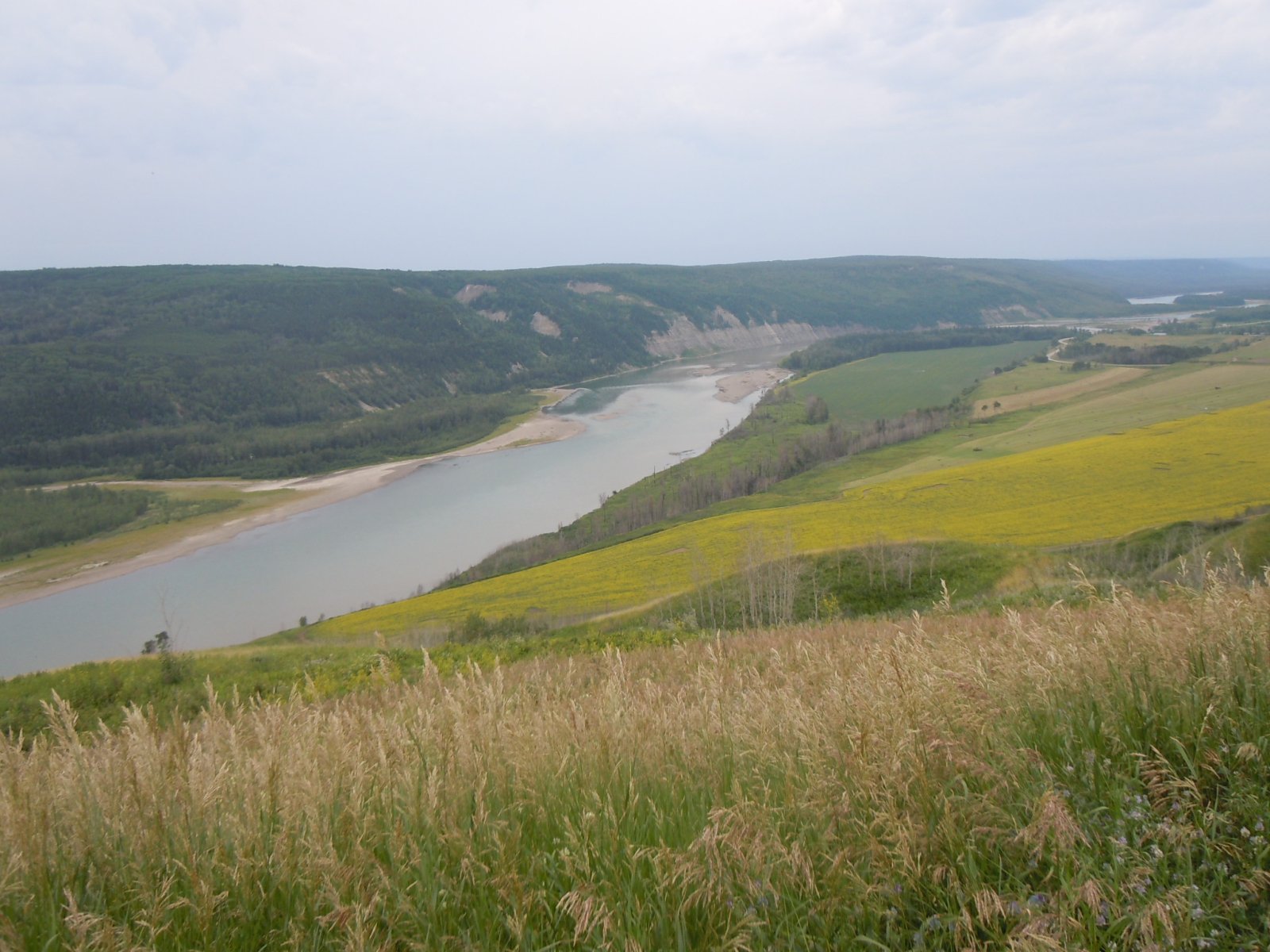 Peace River Valley, looking east from Hudson's Hope - Warren Bell