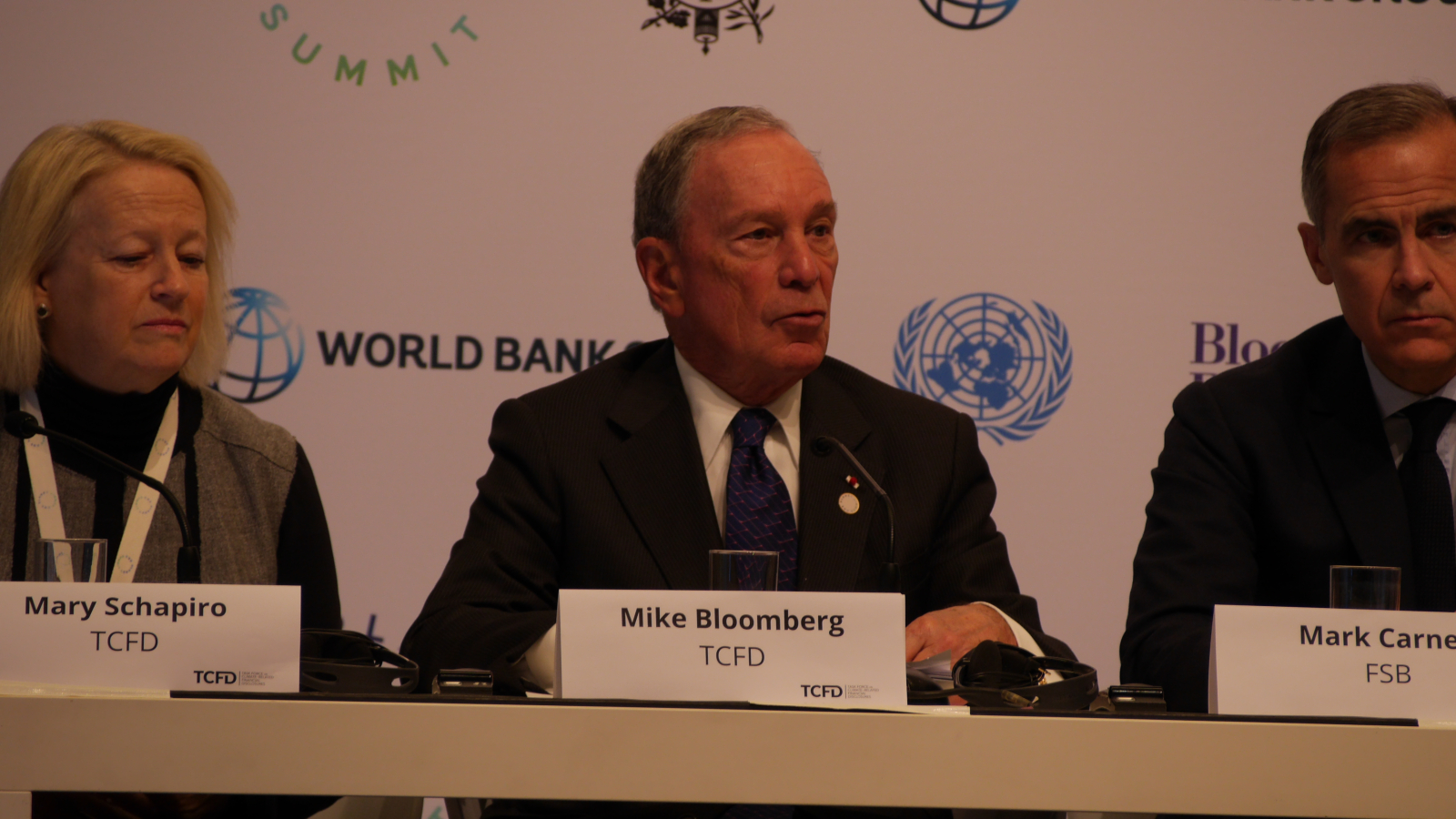 Michael Bloomberg, finance, climate change
