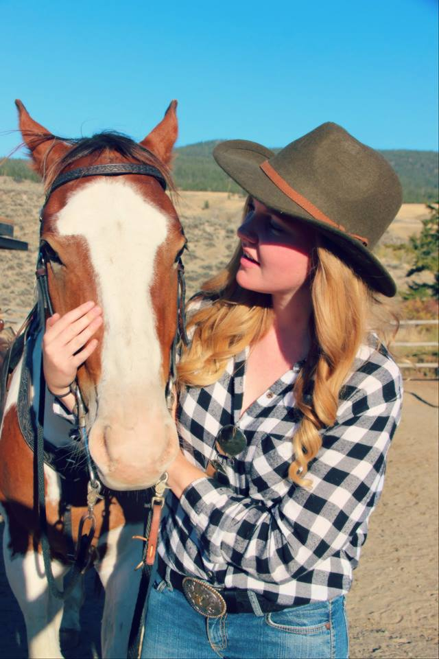 Taylor Nichols and her horse Chinook. 