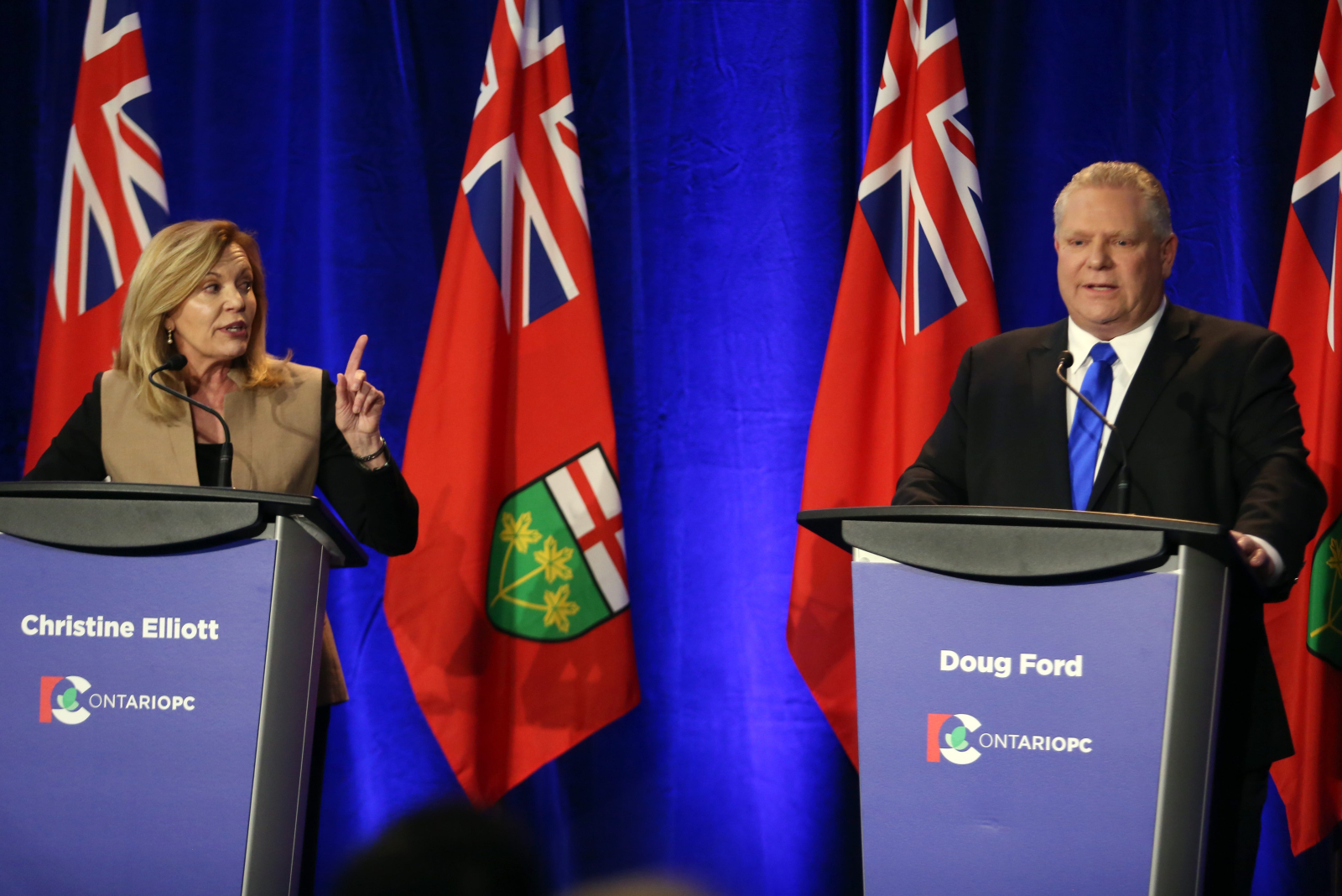 Christine Elliott, Doug Ford, Ontario, Progressive Conservative, debate, Ottawa