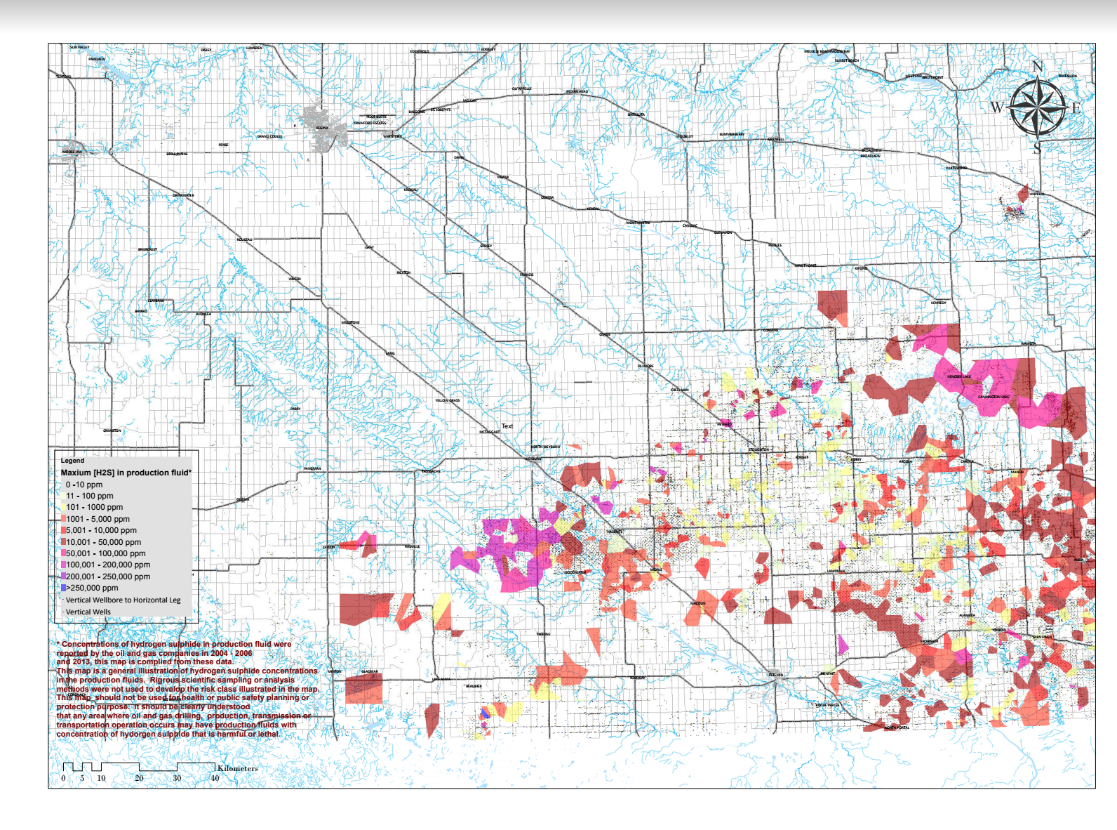 Saskatchewan, critical sour gas locations, Ministry of the Economy, The Price of Oil