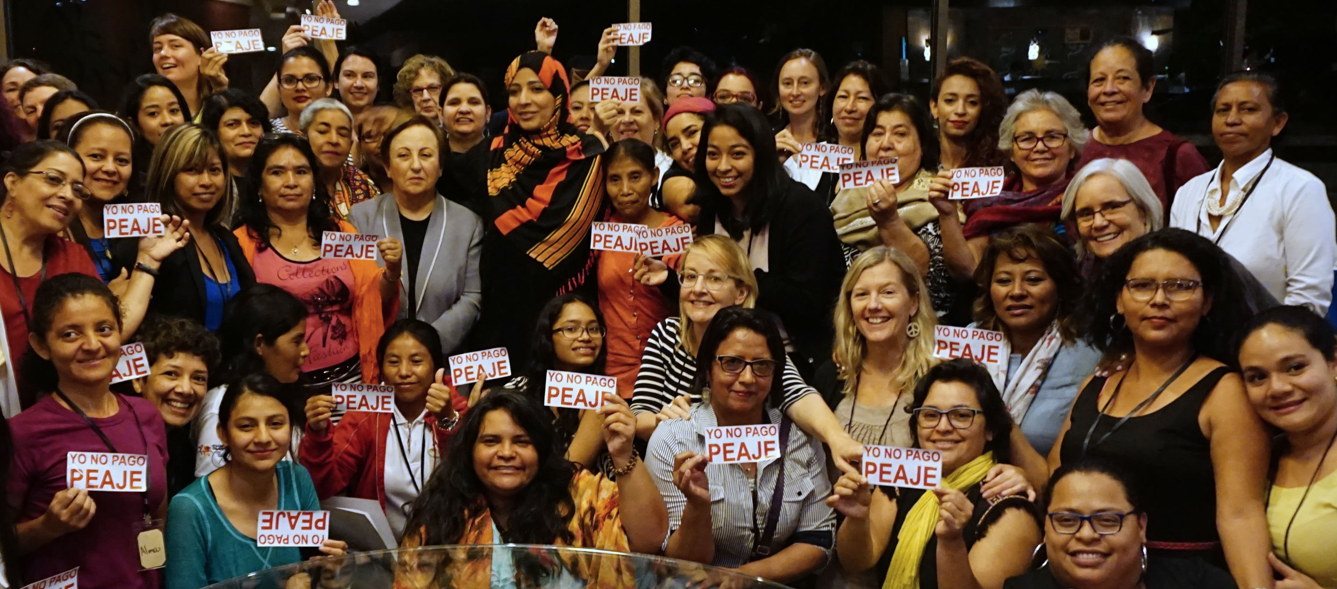 Women Land Peace, Nobel Women's Initiative, Tawakkol Karmen, Honduras, Tegucigalpa, Berta Cáceres