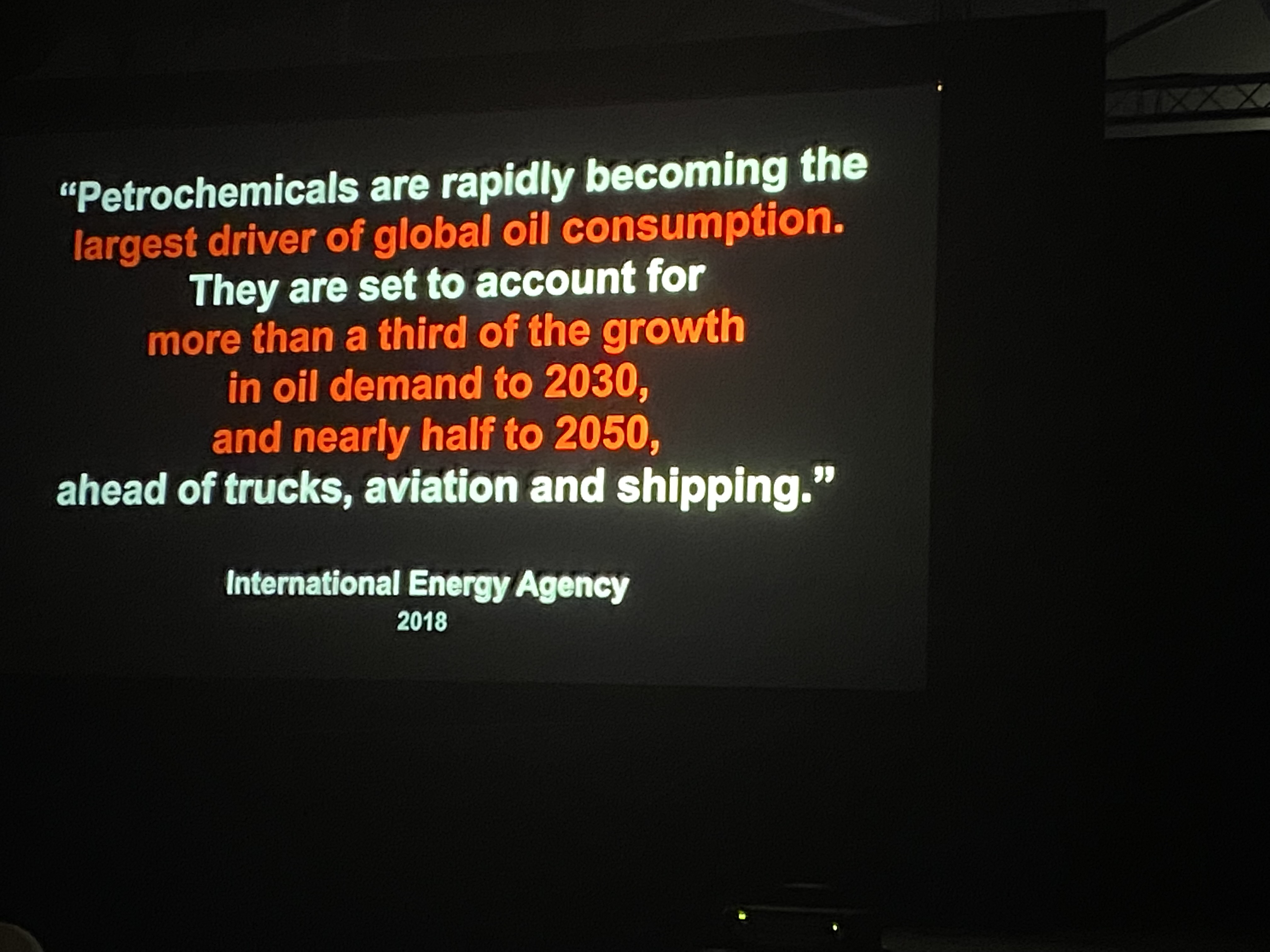 Slide from Al Gore presentation at COP26