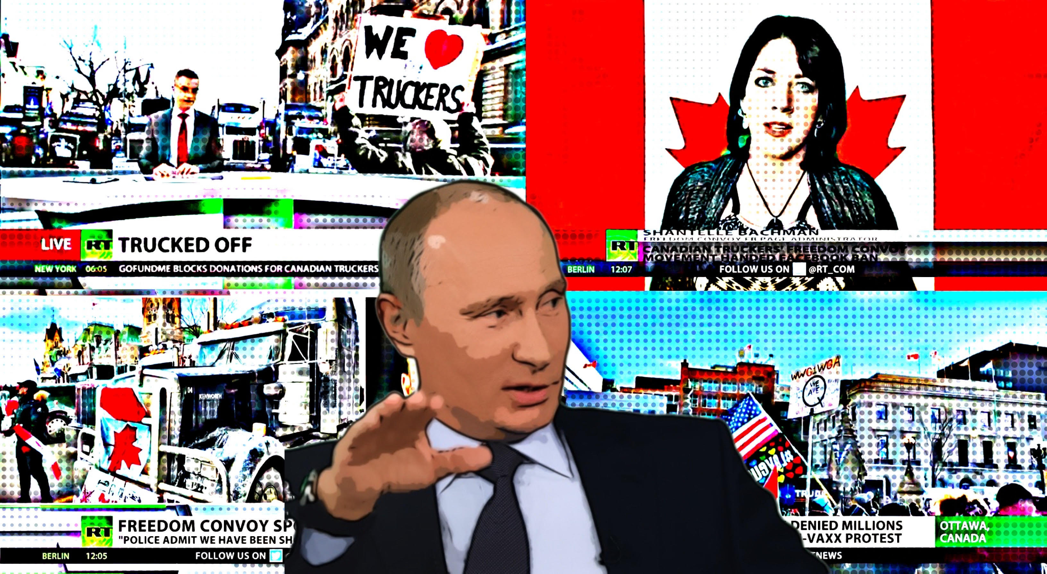 Russia used state-funded propaganda outlet to whip up support for the ‘Freedom Convoy’ and undermine the Trudeau government