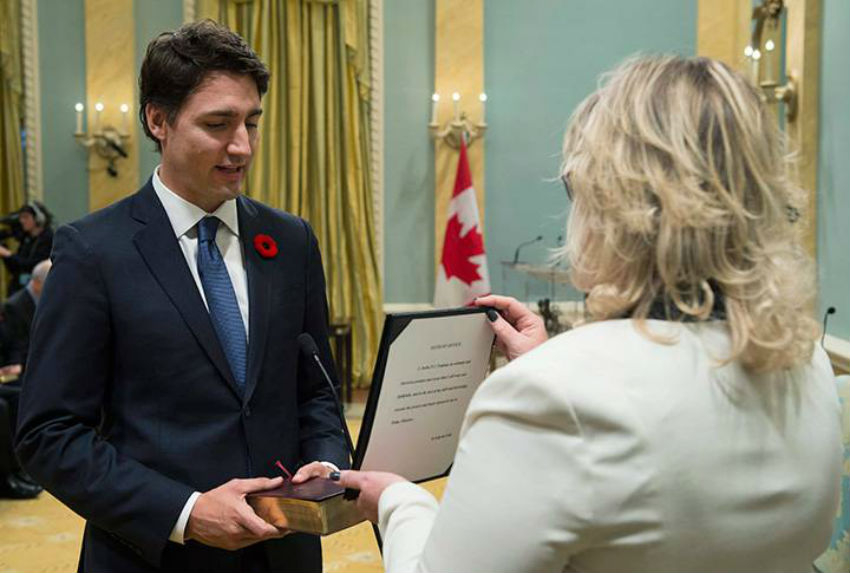 Justin Trudeau, Rideau Hall, swearing in, Liberal Party of Canada