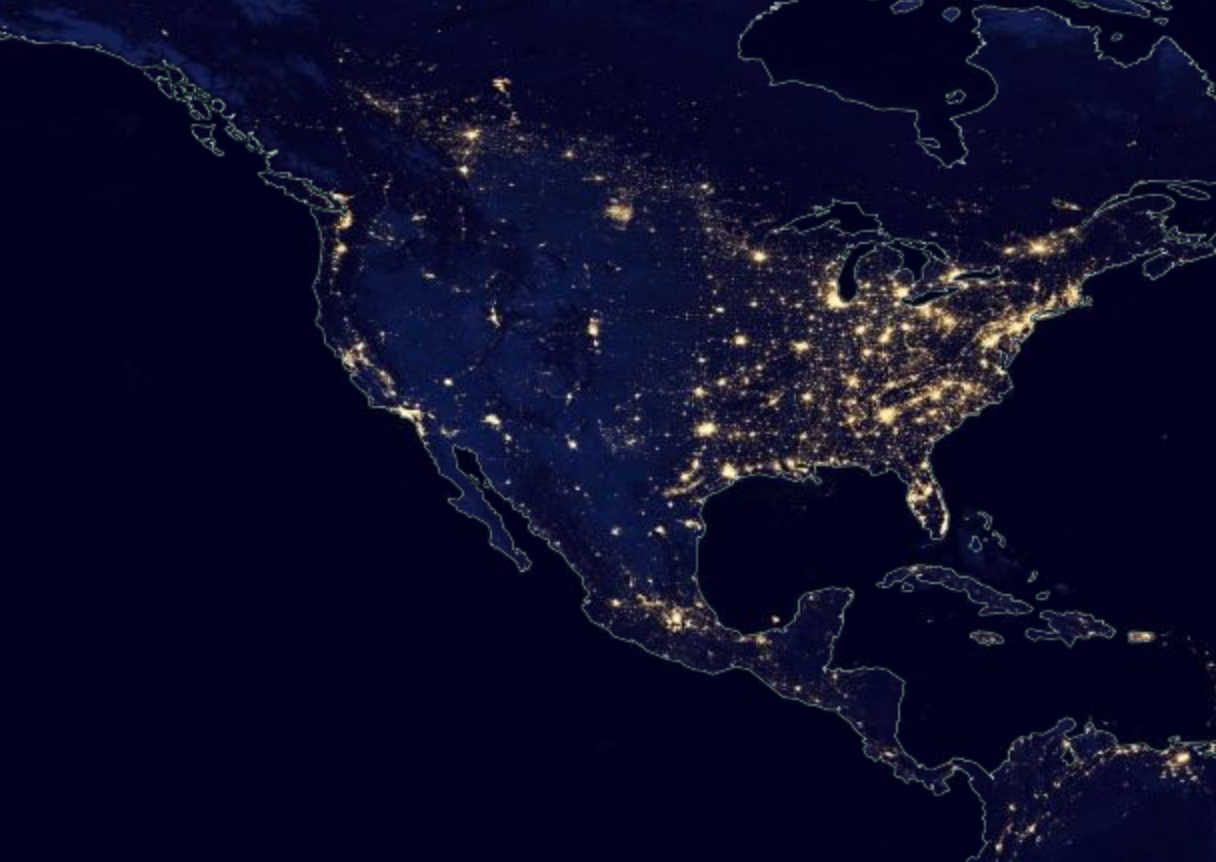 Great Bear Rainforest, Amazon, Arctic, NASA, world at night