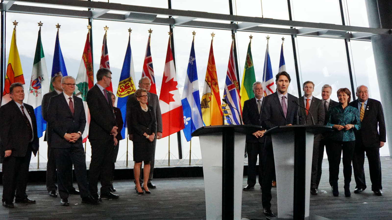 premiers, carbon pricing, carbon tax, Vancouver Declaration, Justin Trudeau 
