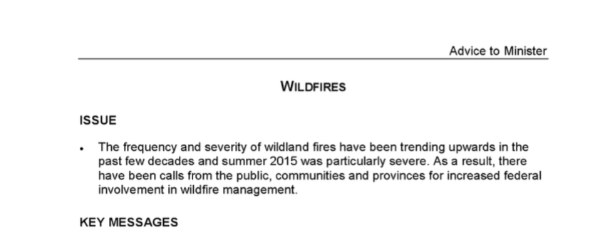 transition binder, Jim Carr, wildfires