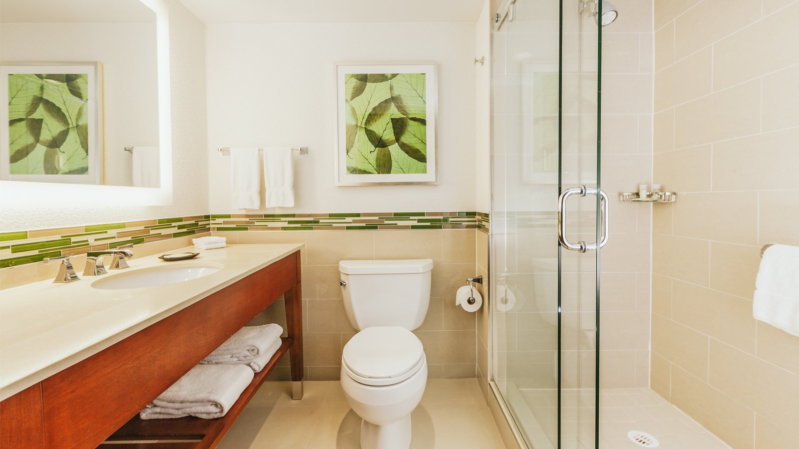 Air-assist toilets in the rooms cut down on water costs. Photo from Westin Hotels