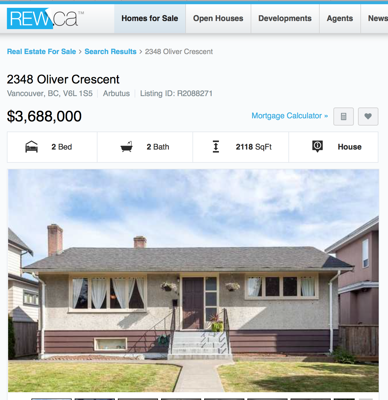Vancouver house listed for $3,688,000