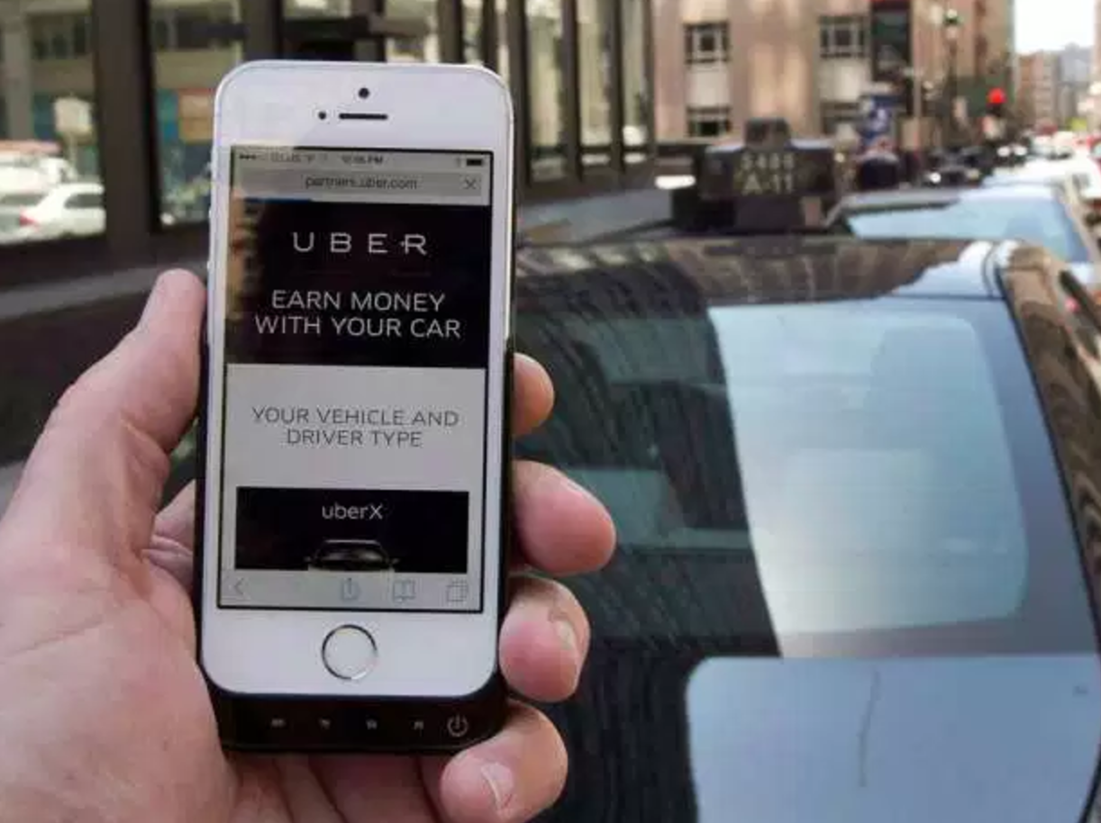Uber, ride-sharing, mobile app, taxi