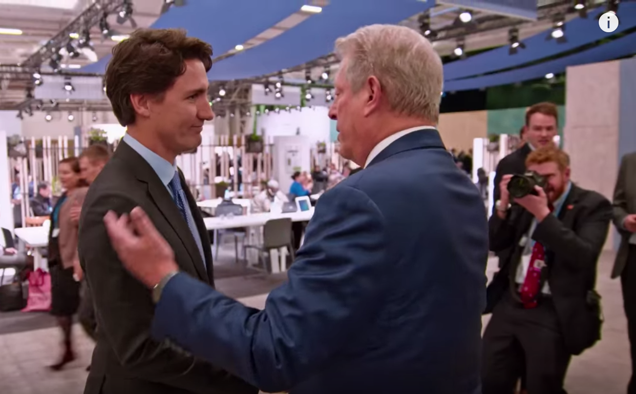 Al Gore, climate change, An Inconvenient Truth, Paris, Justin Trudeau