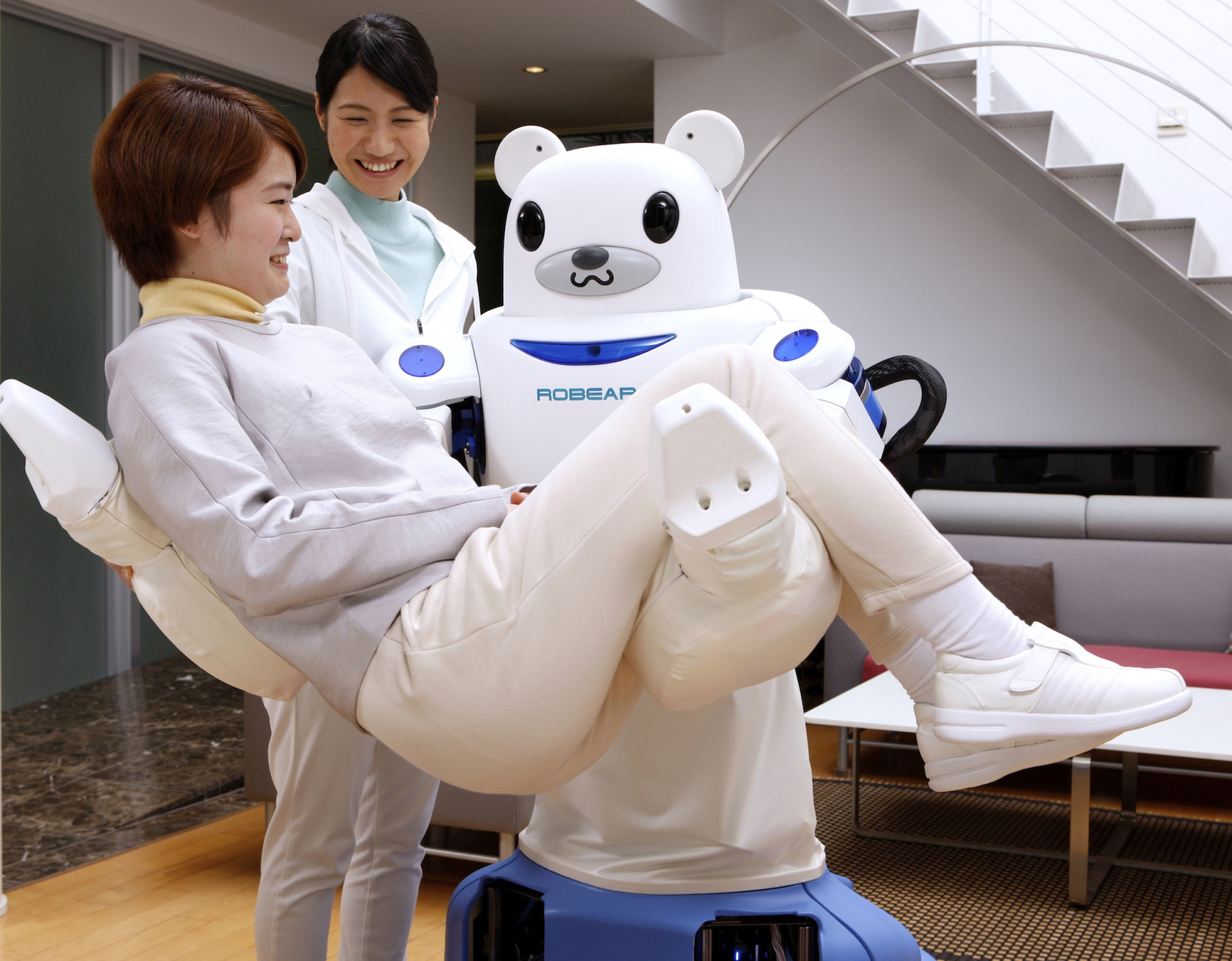 A nursing assistant robot developed in Japan. Courtesy of RIKEN.
