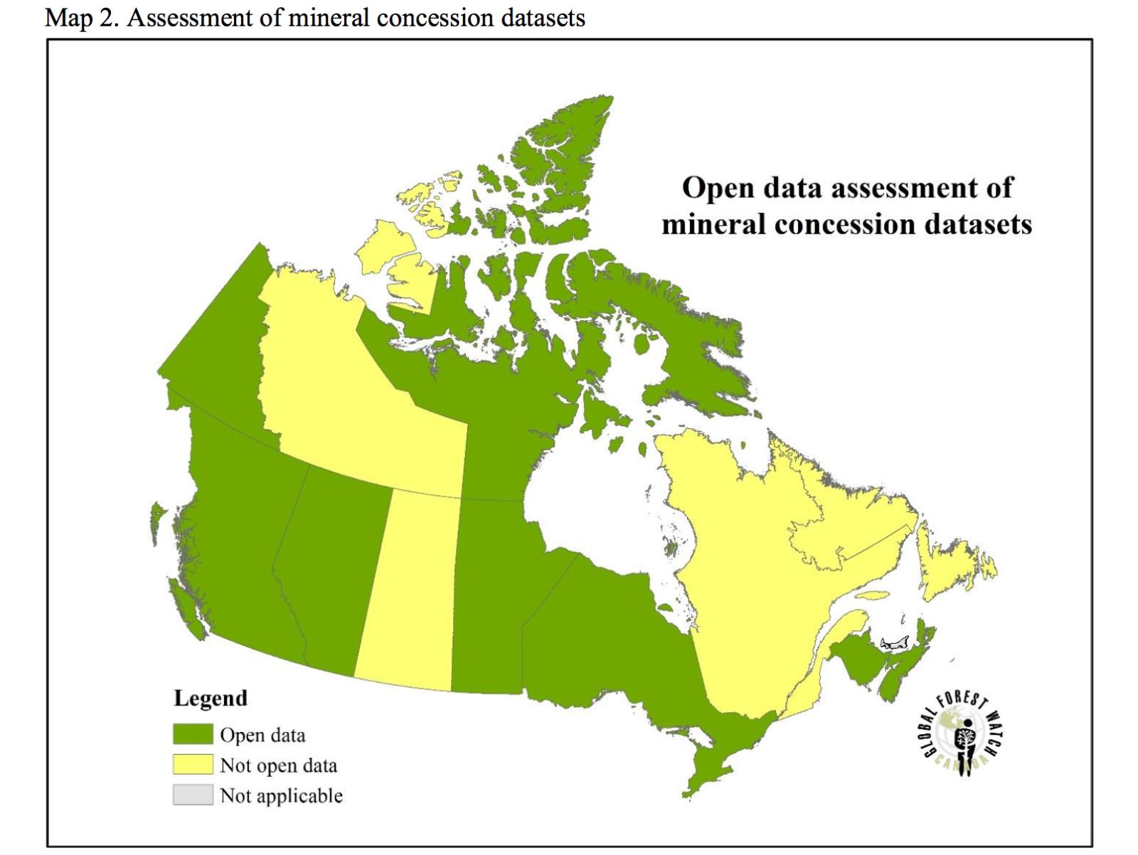 Global Forest Watch Canada, open data, open government, mining, open data