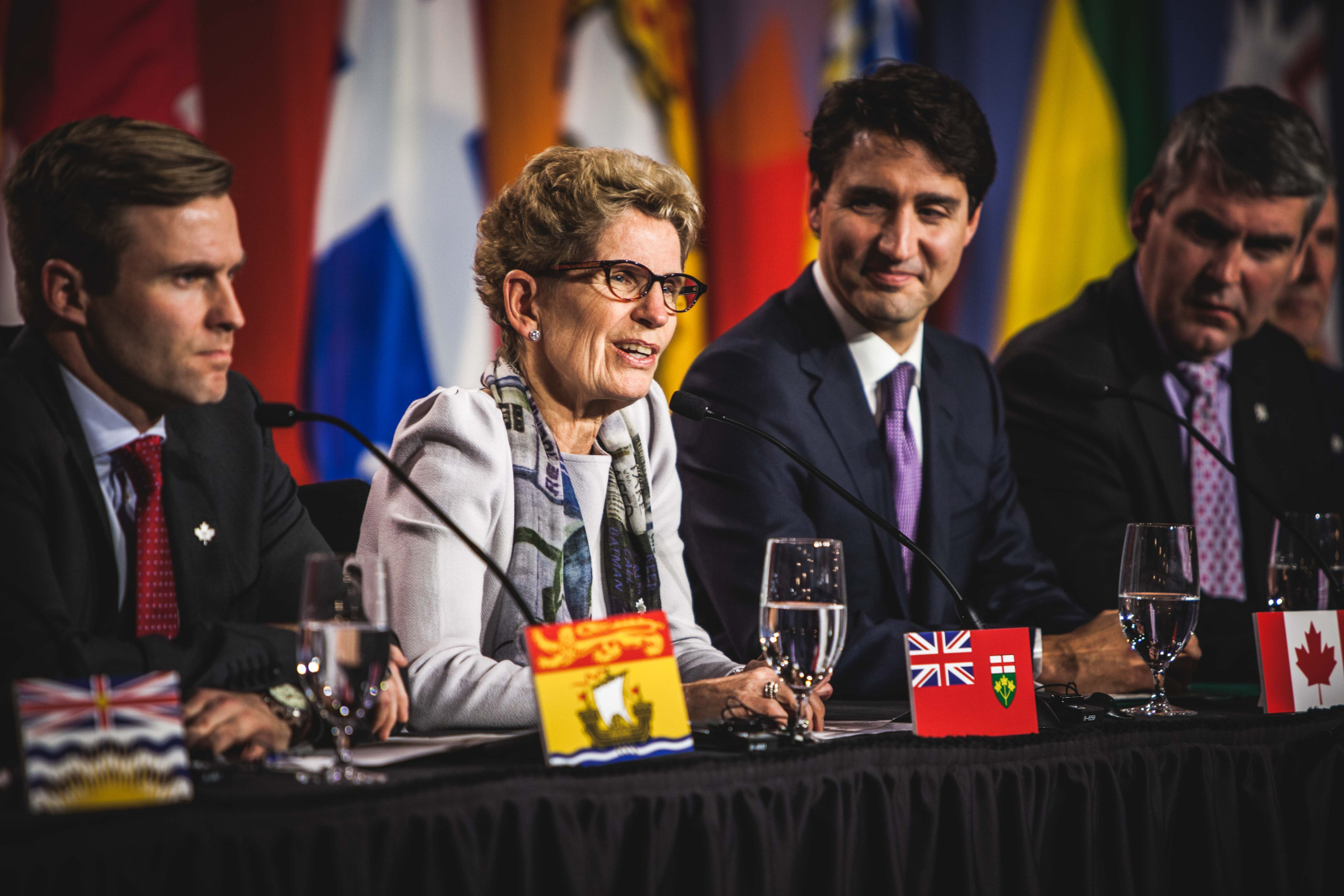 Kathleen Wynne, Ottawa, climate change, Justin Trudeau, Brian Gallant, Stephen McNeil, Brian Pallister