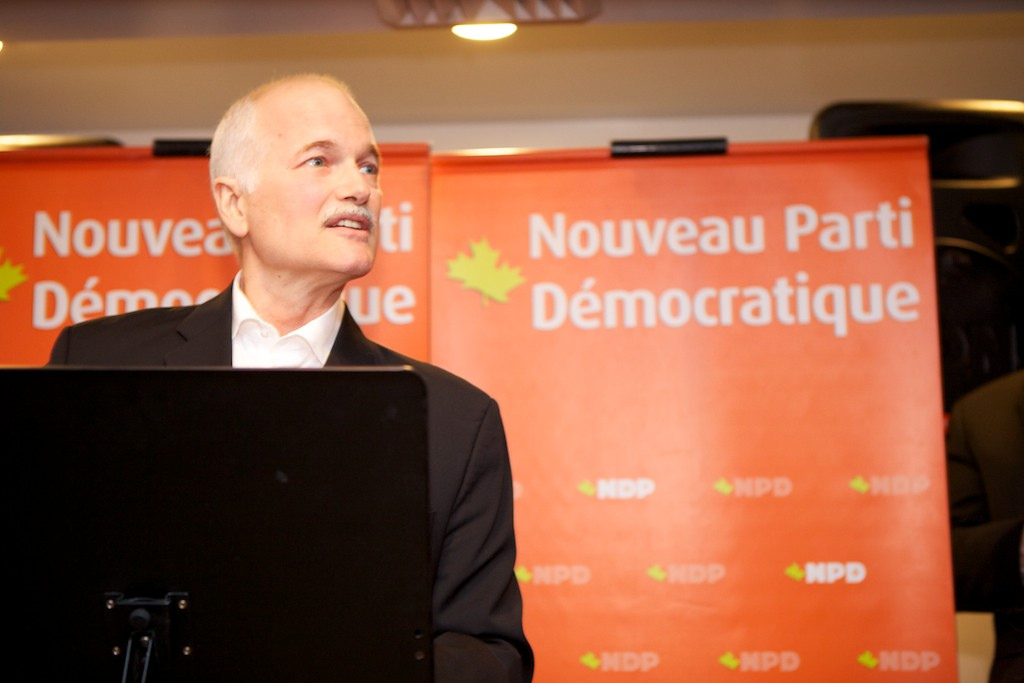 Former NDP Leader Jack Layton lead an 