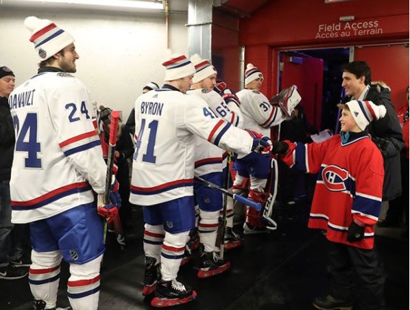 Justin Trudeau, Xavier, Habs, Montreal Canadiens, Ottawa
