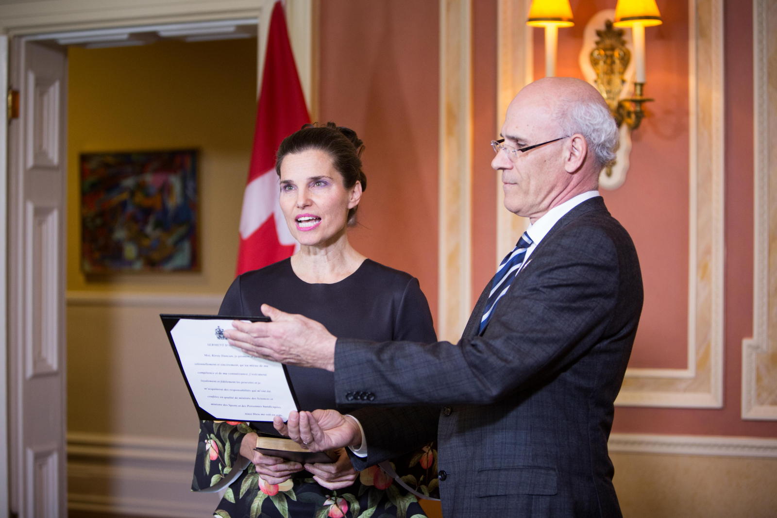 Kirsty Duncan, Science Minister, swearing-in, cabinet shuffle, sport, Michael Wernick