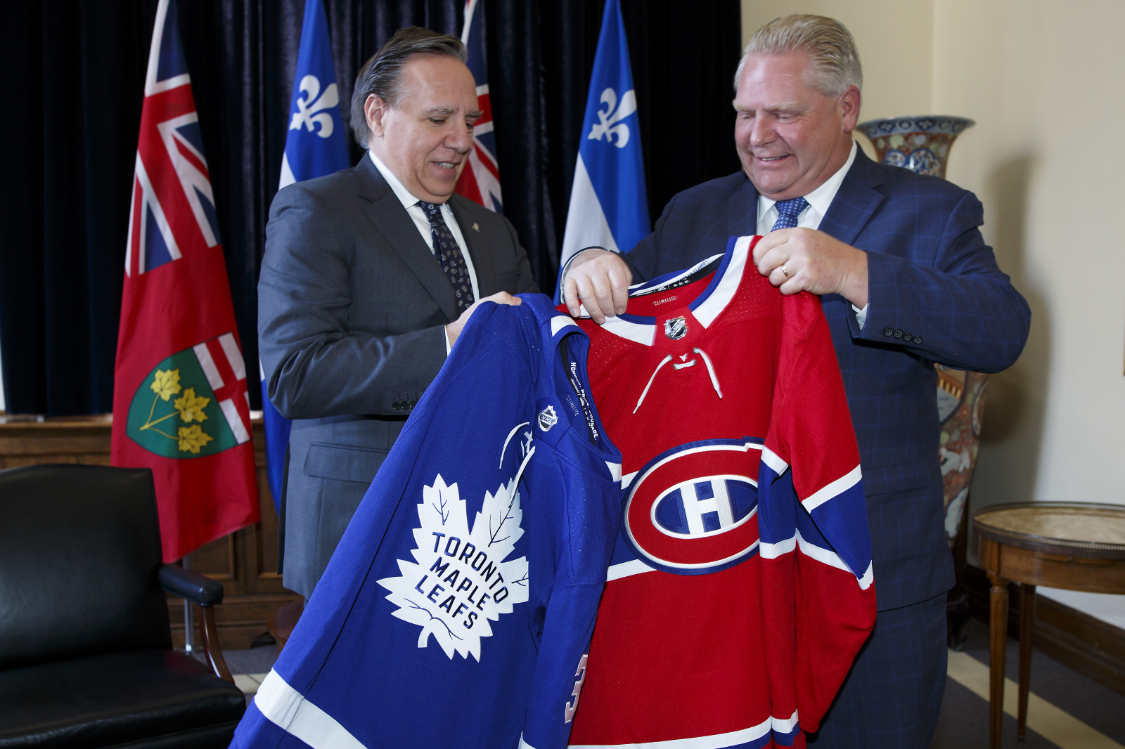 François Legault, Doug Ford, Toronto Maple Leafs, Montreal Canadiens