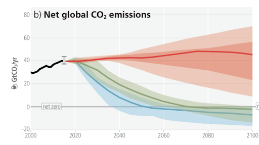 Net global CO2 emissions