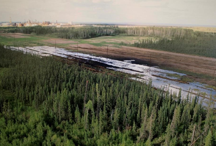 Nexen oil spill Long Lake operation aerial - National Observer