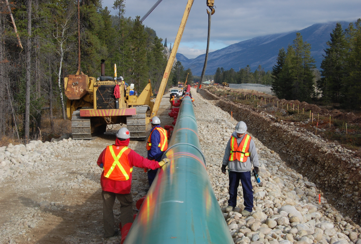 Kinder Morgan Trans Mountain Pipeline Expansion construction - company photo
