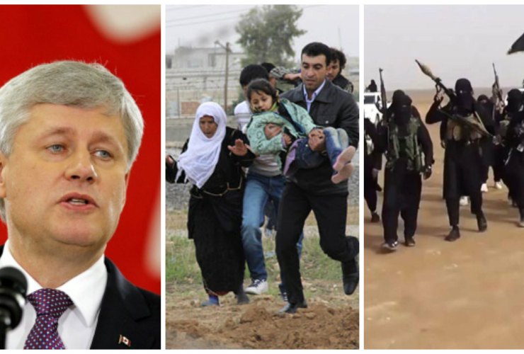 Harper, ISIS, refugees, Syria