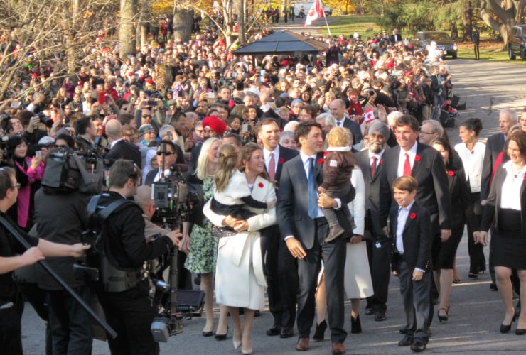 Justin Trudeau, Rideau Hall, swearing in, Liberal Party of Canada