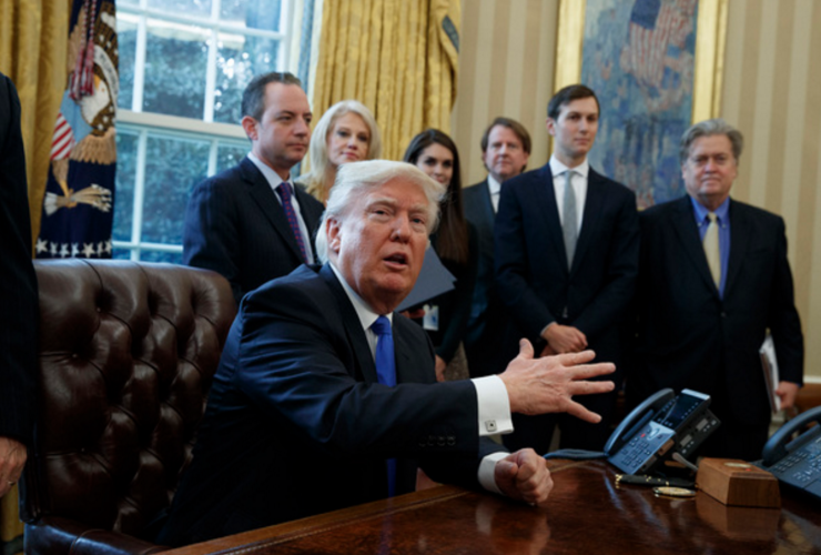 Donald Trump, White House, Oval Office, advisors