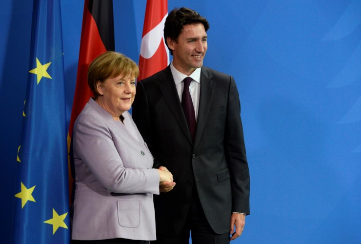 Angela Merkel, German Chancellor, Justin Trudeau, NATO, Canada free trade deal, European Union
