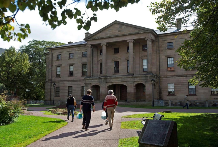 Tourists visit Province House in Charlottetown