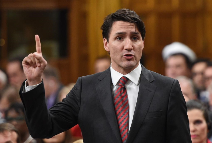 Justin Trudeau, cardboard cutout, Global Affairs Canada, ban