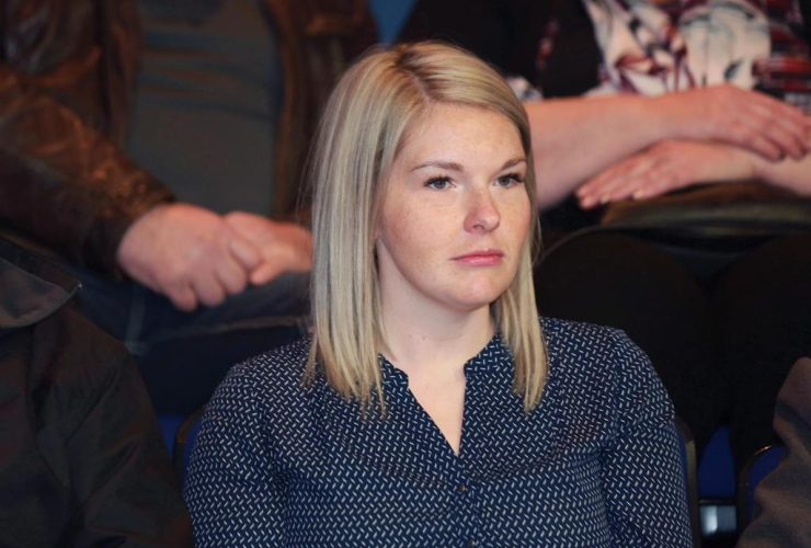 Meghan Dunphy, waits to give evidence during the Commission of Inquiry into the death of her father, Donald Dunphy, on the opening day of the Commission on January 9, 2017.