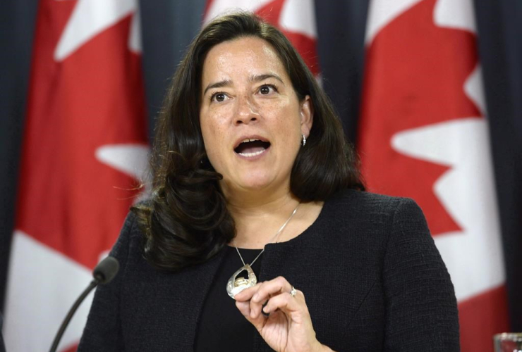 Justice Minister and Attorney General of Canada Jody Wilson-Raybould announces changes regarding the legalization of marijuana during a news conference in Ottawa, Thursday, April 13, 2017.