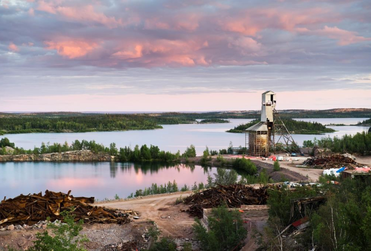 The Gunnar uranium mine site near Uranium City in northern Saskatchewan is seen in this 2011 handout photo.