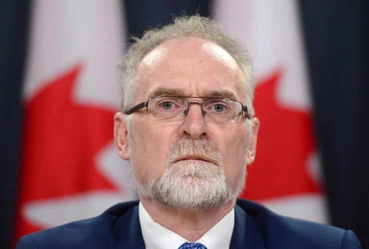 Auditor General Michael Ferguson speaks during a press conference at the National Press Theatre in Ottawa on Tuesday, May 16, 2017.