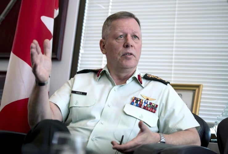Chief of the Defence Staff Gen. Jonathan Vance is shown in his office in Ottawa on Thursday, June 8, 2017.